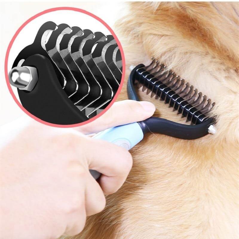Dualbrush 2-en-1 Captura el 95% del pelo de tu mascota